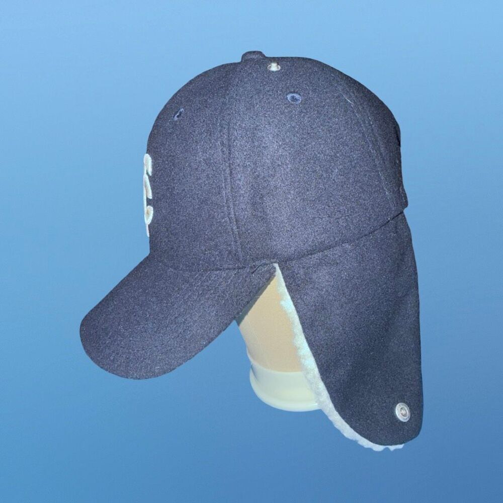 Melonwear Minnesota Twins Trapper Hat Baseball Cap Sherpa Ear Flaps Pepsi - Picture 9 of 13
